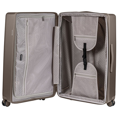 Ensemble de 3 valises rigides extensibles Velora de Champs - Gris