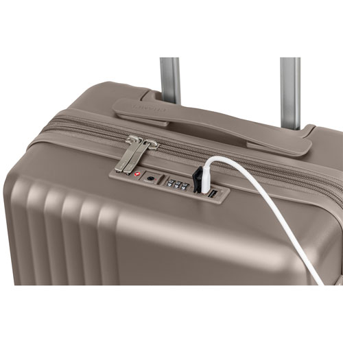 Ensemble de 3 valises rigides extensibles Velora de Champs - Gris