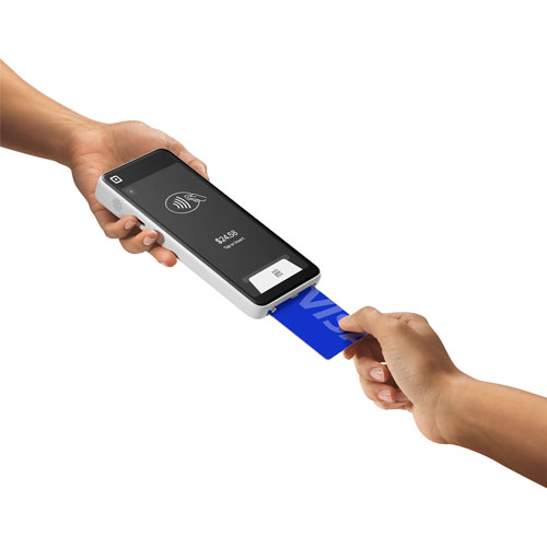 Square Handheld Portable Credit Card Machine - Mineral White