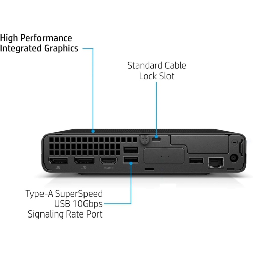Open Box Hp Elite Mini 800 G9 Intel Core i5 vPro 14500T 16GB DDR5 RAM 512GB SSD Intel UHD 770 Graphics Windows 11 Pro 3-Years Warranty A12GMUT#ABA