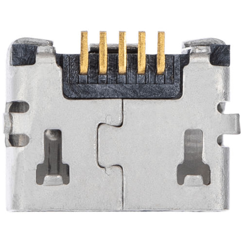 Replacement Charging port soldering required - 05 Pin - Micro A - 4 Anchor Points
