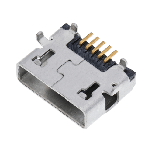 Replacement Charging port soldering required - 05 Pin - Micro A - 4 Anchor Points