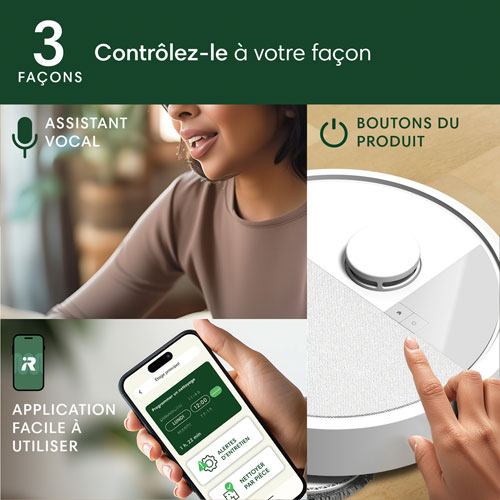 Aspirateur robot Roomba Plus 405 Combo avec station AutoWash d'iRobot - Blanc