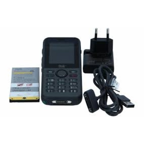 Téléphone IP sans fil CP-8821-K9-BUN GOOD de REFURBISHED 8821 avec adaptateur d'alimentation de batterie