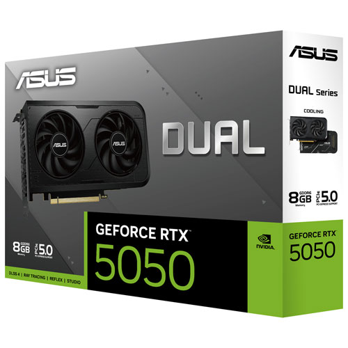 ASUS Dual GeForce RTX 5050 8GB GDDR6 Video Card