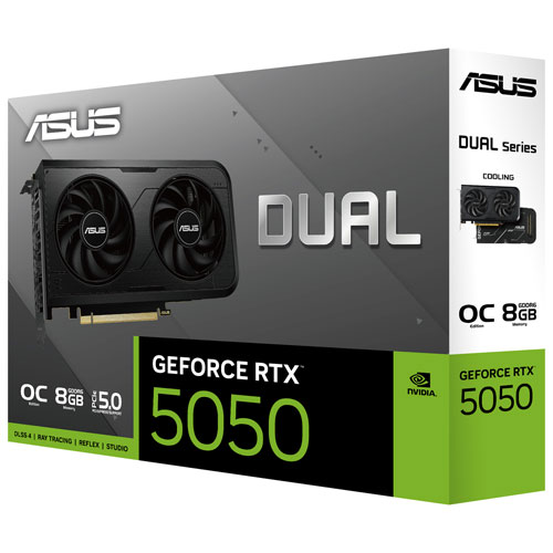 ASUS Dual GeForce RTX 5050 OC 8GB GDDR6 Video Card