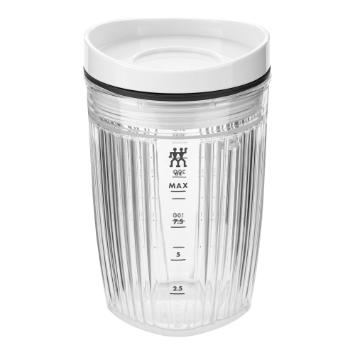 ZWILLING Enfinigy Personal Blender Jar and Vacuum Lid, 300 mL, White