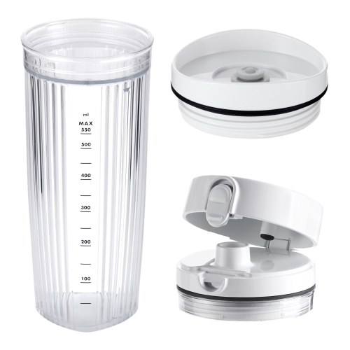 ZWILLING Enfinigy Personal Blender Jar with Drinking Lid and Vacuum Lid