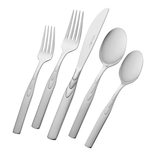 HENCKELS Rapture 45 Piece Flatware Set Polished