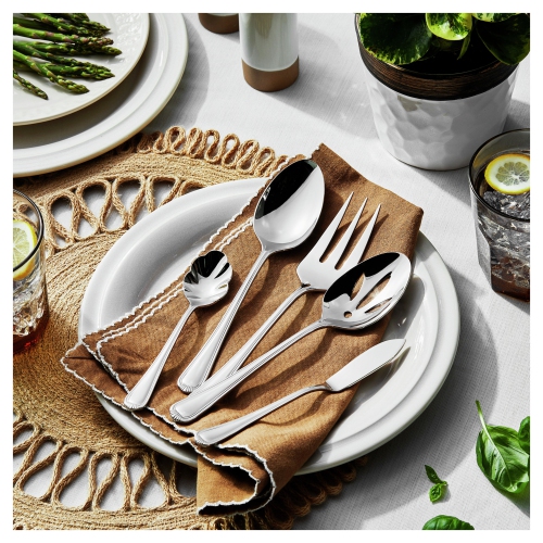 HENCKELS Alcea 65 Piece Flatware Set Polished