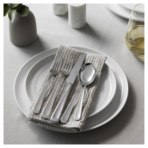 HENCKELS Silvano 45 Piece Flatware Set Polished