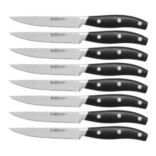 HENCKELS Contour 8 Piece Steak Set, Black