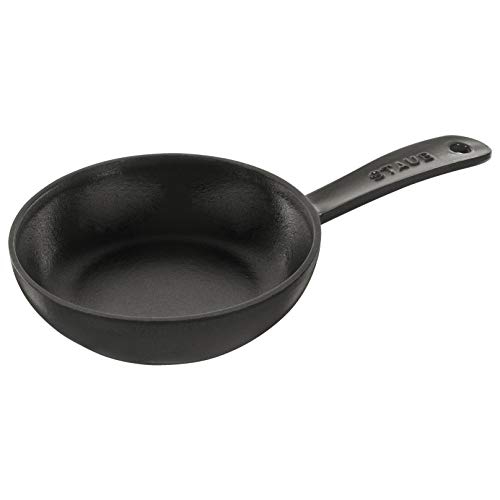 STAUB Pans 16 cm / 6.5 inch Cast Iron Frying Pan, Black