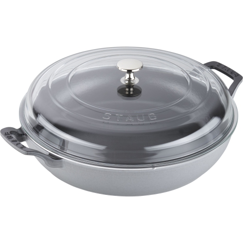 Braisière/sauteuse ronde en fonte 3,5 L DE STAUB Braisers, graphite-gris