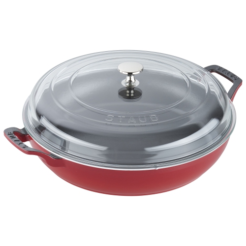 STAUB – Braisière/sauteuse ronde en fonte 3,5&nbsp;L, cerise