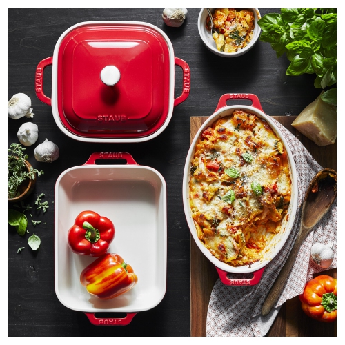 Ensemble de plats de cuisson mixtes STAUB Ceramique, cerise, 4 pièces