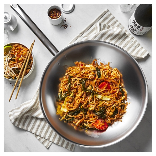 Wok en acier inoxydable 18/10 DE ZWILLING Plus/32&nbsp;cm 12.5&nbsp;po