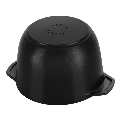 STAUB La Cocotte 725 mL Cast Iron Round Rice Cocotte, Black