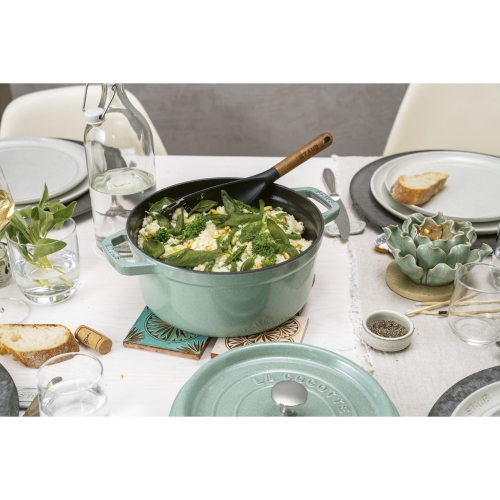 STAUB La Cocotte 5.25 L Cast Iron Round Cocotte, Sage