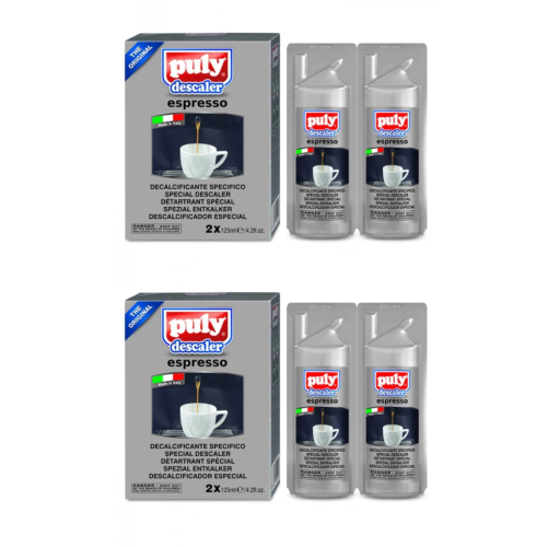 Puly Espresso Descaler – 2x 2-Pack – Special Descaler for Espresso Machines – Made in Italy