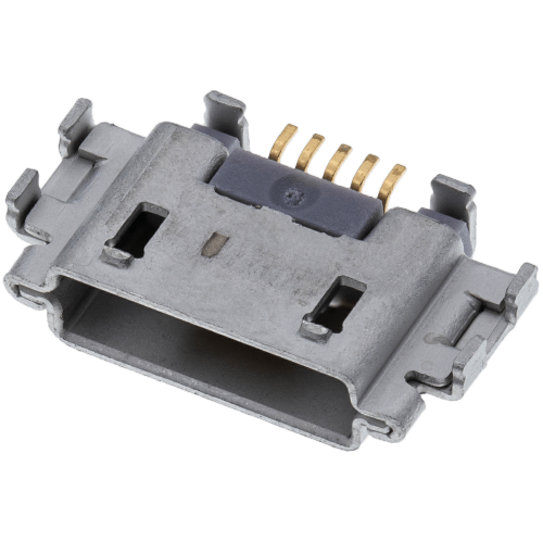 Replacement Charging port soldering required - 05 Pin - Micro A - 6 Anchor Points