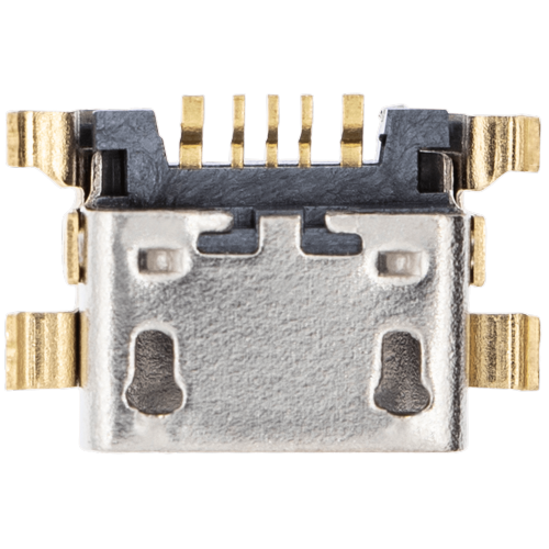 Replacement Charging port soldering required - 05 Pin - Micro B - 4 Anchor Points