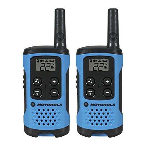 Motorola T100 Two-Way Radio, 22 Channels up to 16 miles, Pack of 2