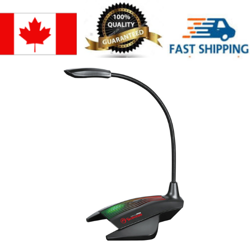 Marvo MIC-01 USB Powered 7-Color and RGB LED gaming Microphone_Black