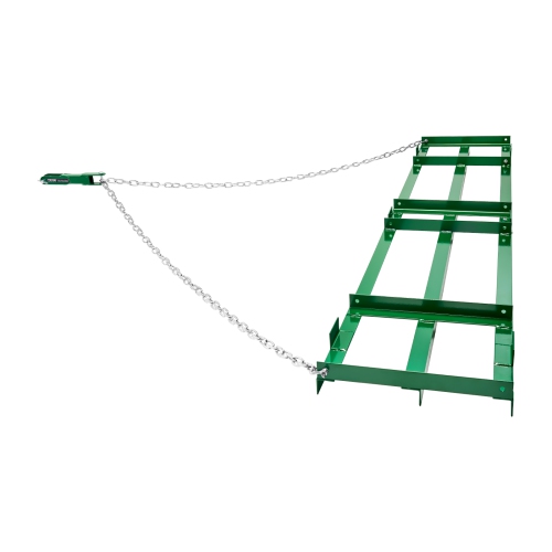 Flèche de remorquage VEVOR 8&nbsp;pi, remorquage robuste derrière, avec barres réglables et chaîne de 72&nbsp;po, râteau d'aménagement d'allée pour