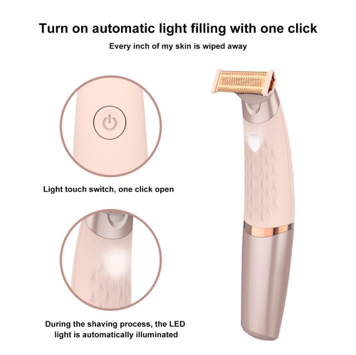 Electric Hair Trimmer, Body Hair Groomer, Facial Hair Removal Shaver, Facial Removal Painless Gentle Grooming Bikini Trimmers