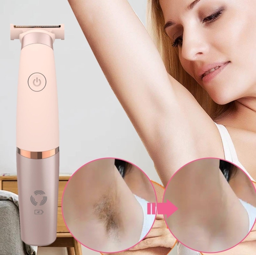 Electric Hair Trimmer, Body Hair Groomer, Facial Hair Removal Shaver, Facial Removal Painless Gentle Grooming Bikini Trimmers