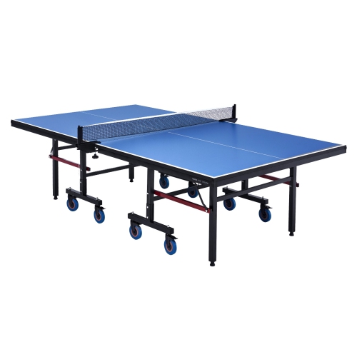 VEVOR 25mm Ping Pong Table, Professional Table Tennis Game, Indoor MDF Portable Table Tennis Table, Ping Pong Table with Quick Clamp Net and Lockable