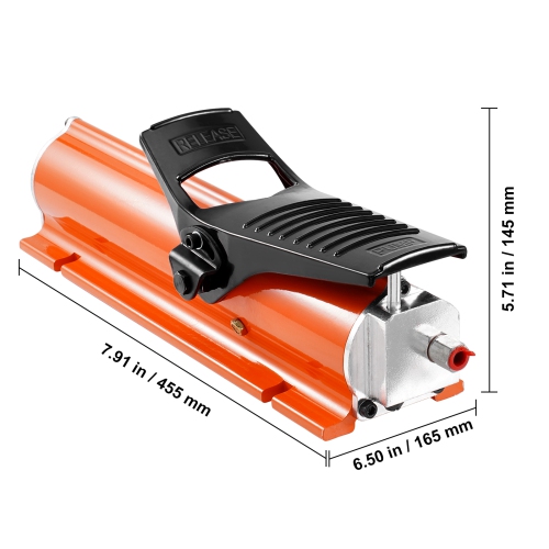 VEVOR 10,000PSI Air Hydraulic Pump, 0.18 Gal Reservoir, NPT 3/8in Oil Outlet, NPT 1/4in Inlet, Metal Shell Air Actuated Pump, for Precision
