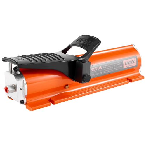 VEVOR 10,000PSI Air Hydraulic Pump, 0.18 Gal Reservoir, NPT 3/8in Oil Outlet, NPT 1/4in Inlet, Metal Shell Air Actuated Pump, for Precision