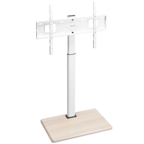 VEVOR Rolling TV Stand, Mobile TV Cart for 32-70 Inch Screens, 25° Left-Right Rotation and Height Adjustable, Holds up to 99 lbs for Corner, Bedroom,