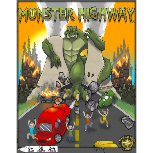 ONE DAY WEST GAMES  Monster Highway 2-4 Players, 20-30 Minutes, Ages 8+