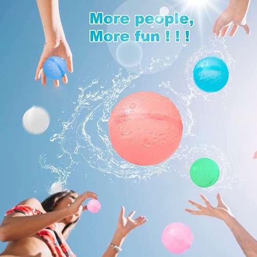 30 Pieces Reusable Water Balloons, Summer Water Toys, Outdoor Toys, Pool Toys, Self-Sealing Water Bomb Fun Splash Water Bomb Party Supplies