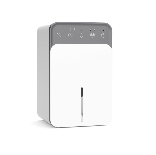 Portable Dehumidifier with LED Display, Auto Shut-off and Quiet Operation for Humidity Control in Home, Basement and Bathroom