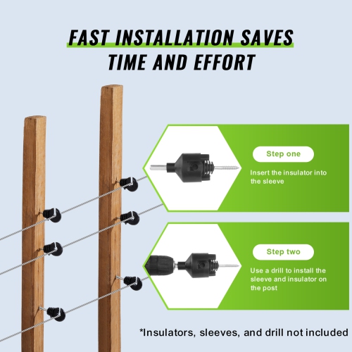 VEVOR 16 Gauge Aluminum Wire for Electric Fencing, 1640Ft 500M Electric Fence Wire, Portable Fencing Wire, 1.6mm Diameter Aluminum Alloy for Higher