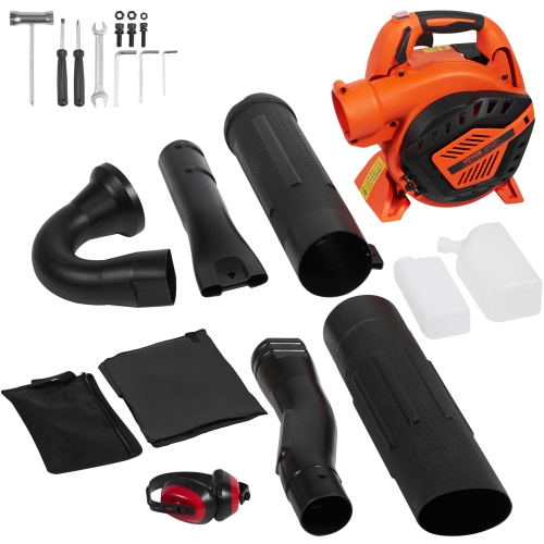 VEVOR 26CC 2-Cycle Leaf Blower, Handheld Leaf Blower with A Fuel Tank, 2-in-1 Blower 425CFM Air Volume 156MPH Speed, Ideal for Lawn Care, Leaf