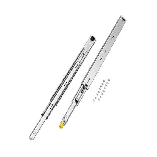 VEVOR 1 Pair Full Extension Drawer Slides 16 18 20 24 30 35 37.4 59 24 32 36 40 48 60 in, 250 lbs Load Locking Drawer Slides, Ball Bearing with Lock