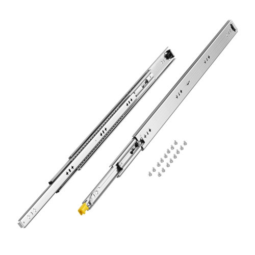 VEVOR 1 Pair Full Extension Drawer Slides 16 18 20 24 30 35 37.4 59 24 32 36 40 48 60 in, 250 lbs Load Locking Drawer Slides, Ball Bearing with Lock