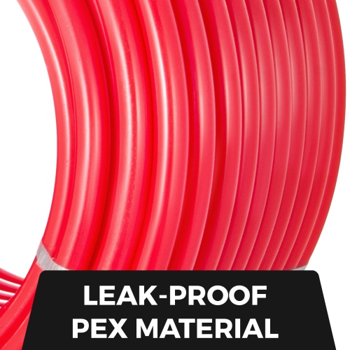 VEVOR 1 Inch 300ft Pex Pipe Tubing Pex Tubing Non-Barrier Radiant Water Plumbing Pipe Pex-B ,1" Non-Barrier/300FT/Red