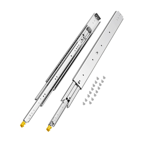 VEVOR  1 Pair Full Extension Drawer Slides 18 20 22 28 30 32 36 38 40 44 48 52 56 60 In, 500 Lbs Capacity Locking Drawer Slides, Ball Bearing w Lock