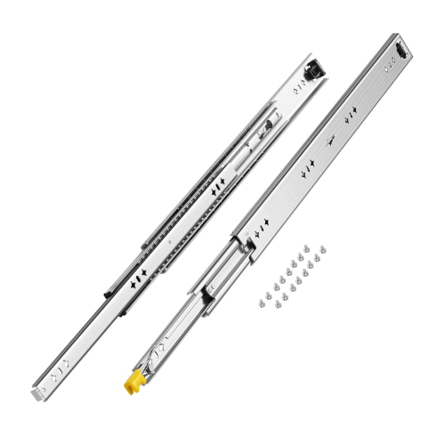 VEVOR 1 Pair Full Extension Drawer Slides 16 18 20 24 30 35 37.4 59 24 32 36 40 48 60 in, 250 lbs Load Locking Drawer Slides, Ball Bearing with Lock