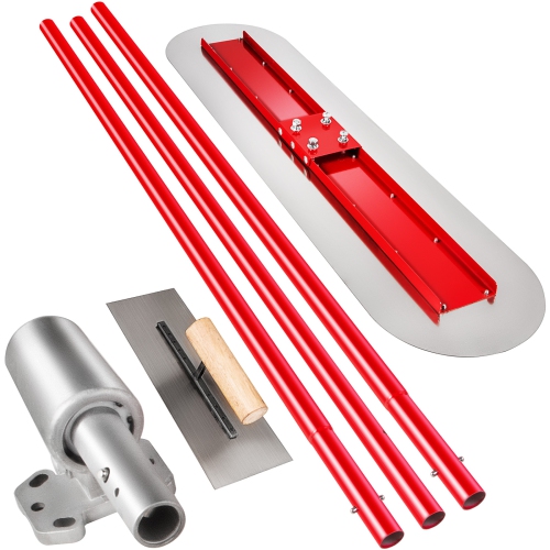 VEVOR 1200x300mm Bull Float Manganese Steel Concrete Float Cement Tool Bull Concrete Kit Bull Pool Float Bull Float Handle Bull Float Bracket