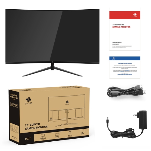 27" 1080P Full HD 1920 x 1080 200Hz 1ms Curved Gaming Monitor, FreeSync Compatible, HDMI 2.1 + DP 1.4