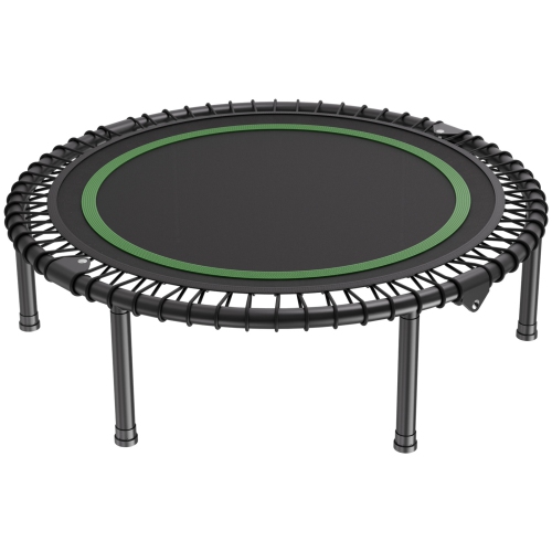 VEVOR 330lbs Max Load Foldable Mini Trampoline, 40 Inch Fitness Rebounder, Stable & Quiet Indoor Small Workout Trampoline, Mini Trampoline for Adults