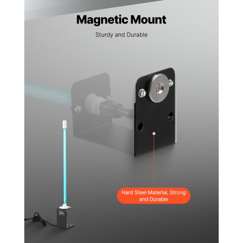 VEVOR 25W 17inch HVAC Air Purifier, Light Coil Cleaner with Magnet in Duct for Ac Duct, Air Scrubber, HVAC lights for Ac Systems