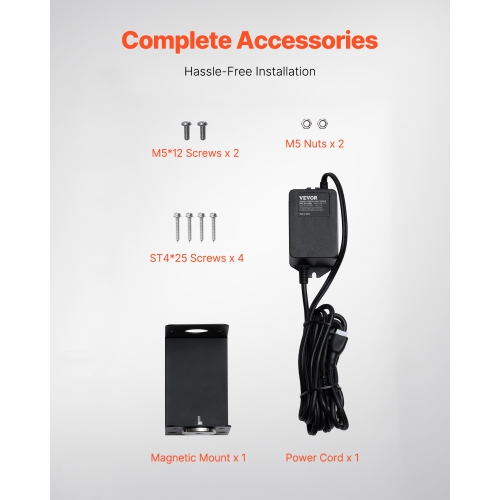 VEVOR 25W 17inch HVAC Air Purifier, Light Coil Cleaner with Magnet in Duct for Ac Duct, Air Scrubber, HVAC lights for Ac Systems